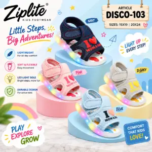 ZIPLITE -KIDS SANDAL<br>DISCO-103