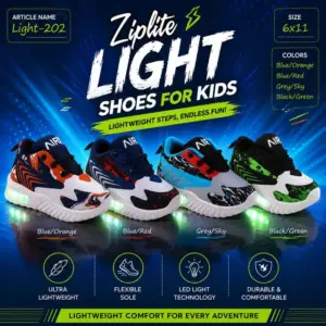 ZIPLITE -KIDS SHOES<br>LIGHT-202