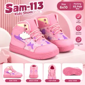 ZIPLITE -KIDS SHOES<br>Sam-113 (6X10)