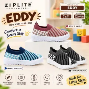 ZIPLITE -KIDS SHOES<br>EDDY